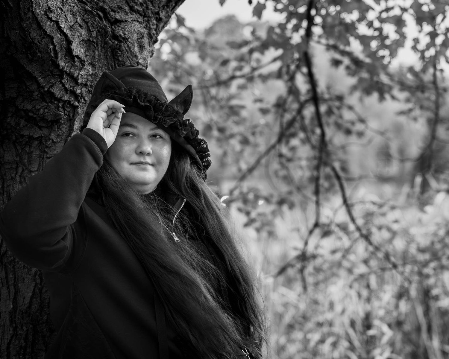 Hope autumn b&w