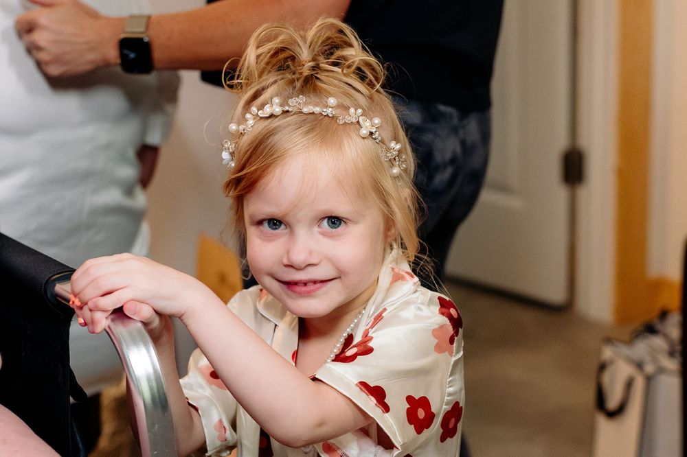 Flower Girl at Binksberry Hollow Wedding in Wilson, New York photographed by Jess Trankle Images Buffalo & Rochester Wedding Photographer.