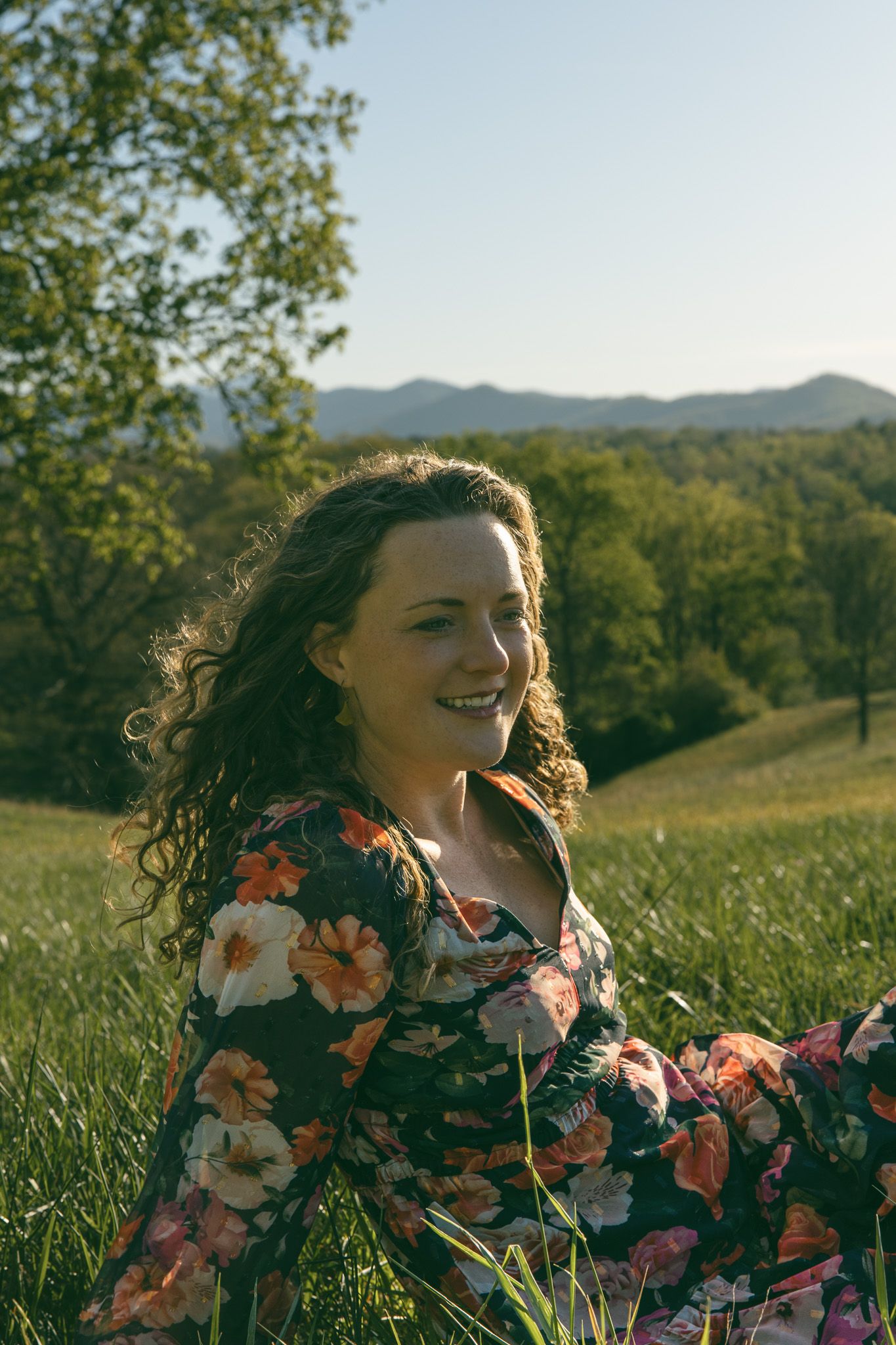 Asheville small business entrepreneur posing outdoors during a personal branding photography session