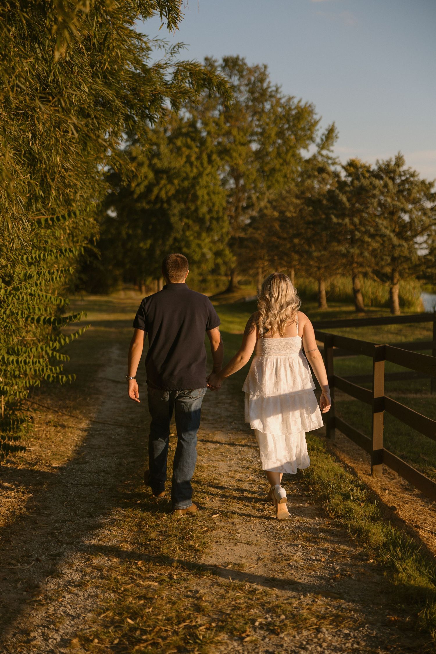 Farm engagement photoshoot