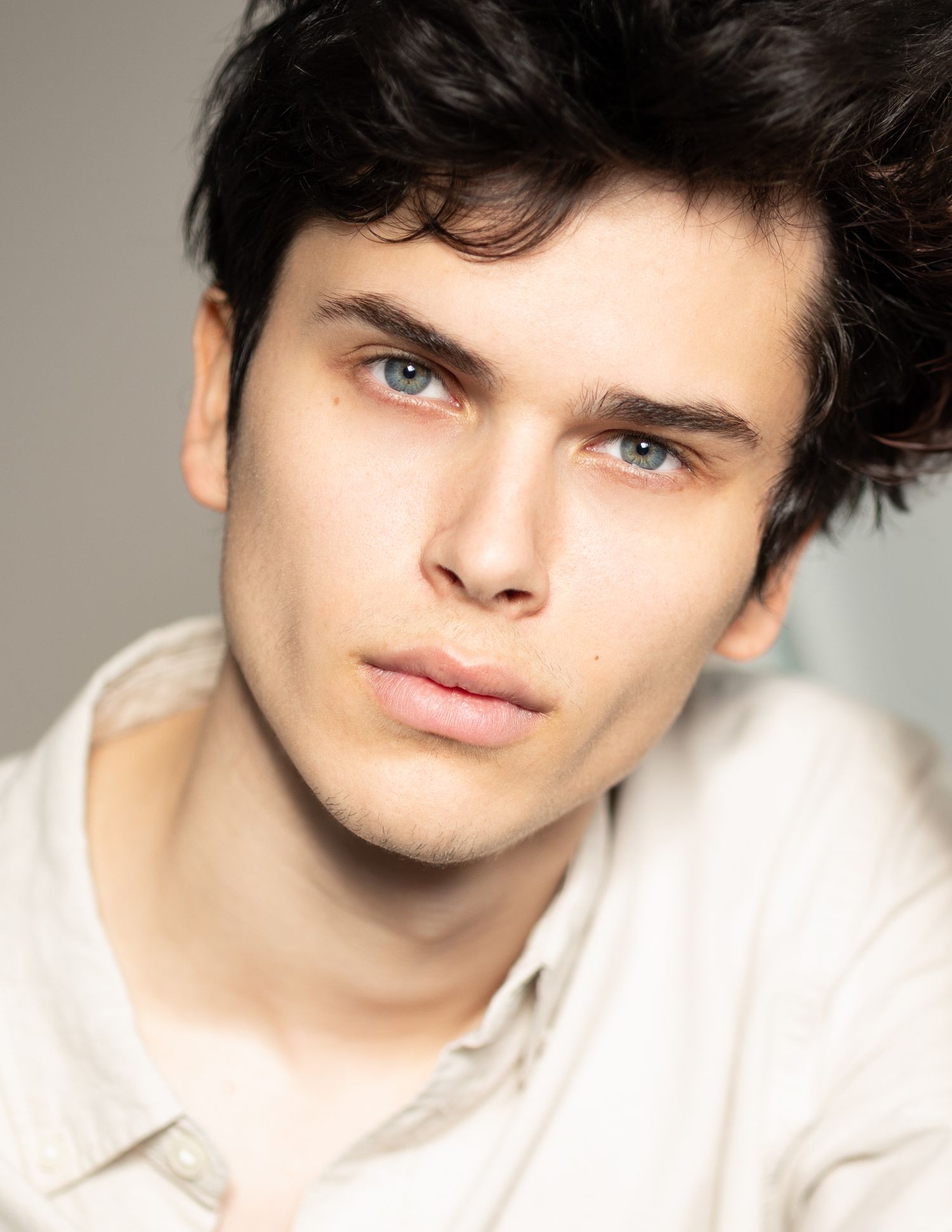 Captured by Thea Photography portfolio build – model headshot for agency submission