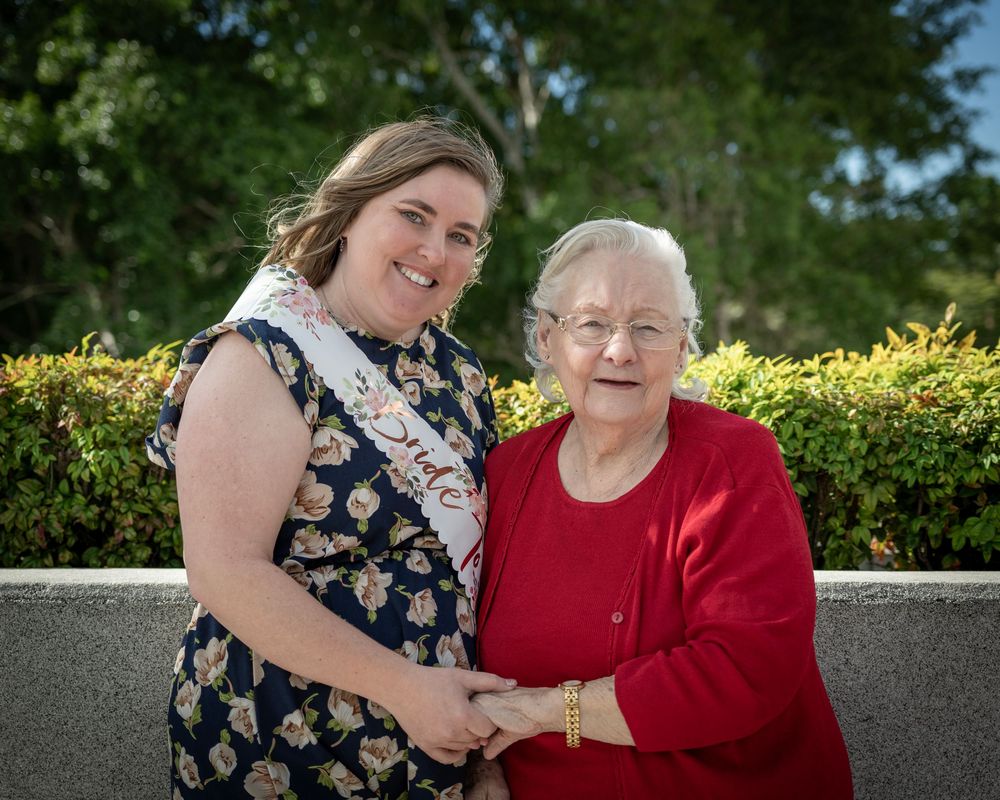 Grandmother with granddaughter