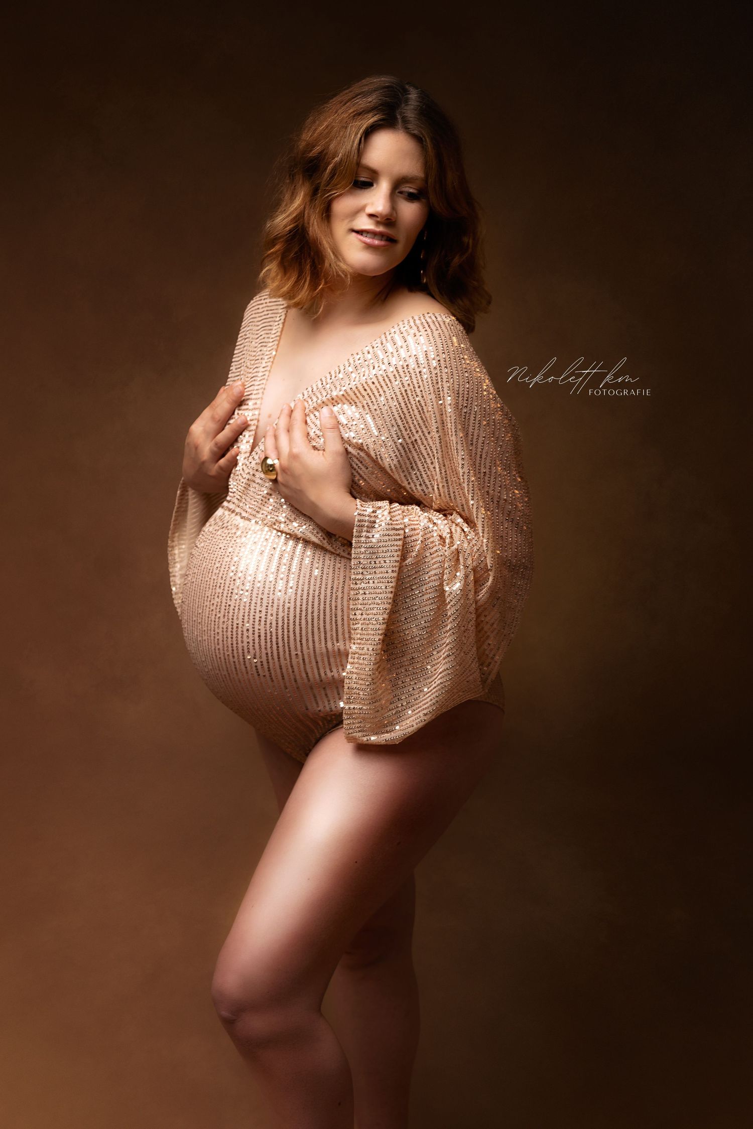 Schwangerschaftfotos im Studio, Babybauchfotografie, Maternity Photos, Photography