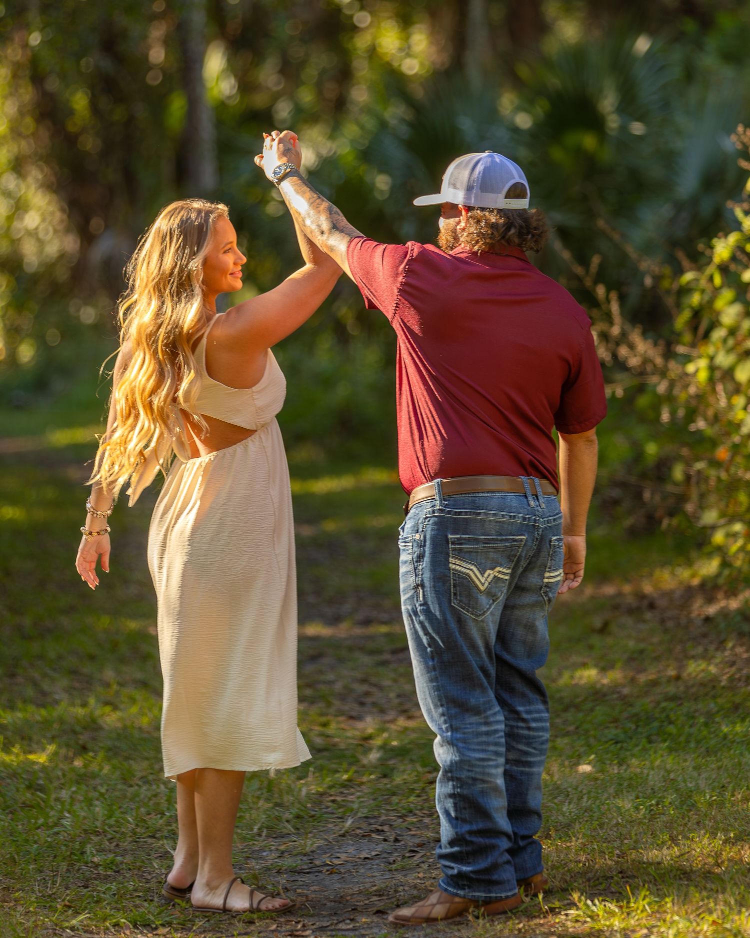 Intimate Fort Myers maternity session featuring Eric and Taylor in warm, natural light with soft, documentary-style moments.