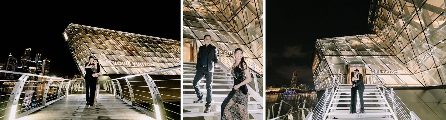 Best Pre-Wedding Photoshoot Locations in Singapore: Louis Vuitton Island Maison