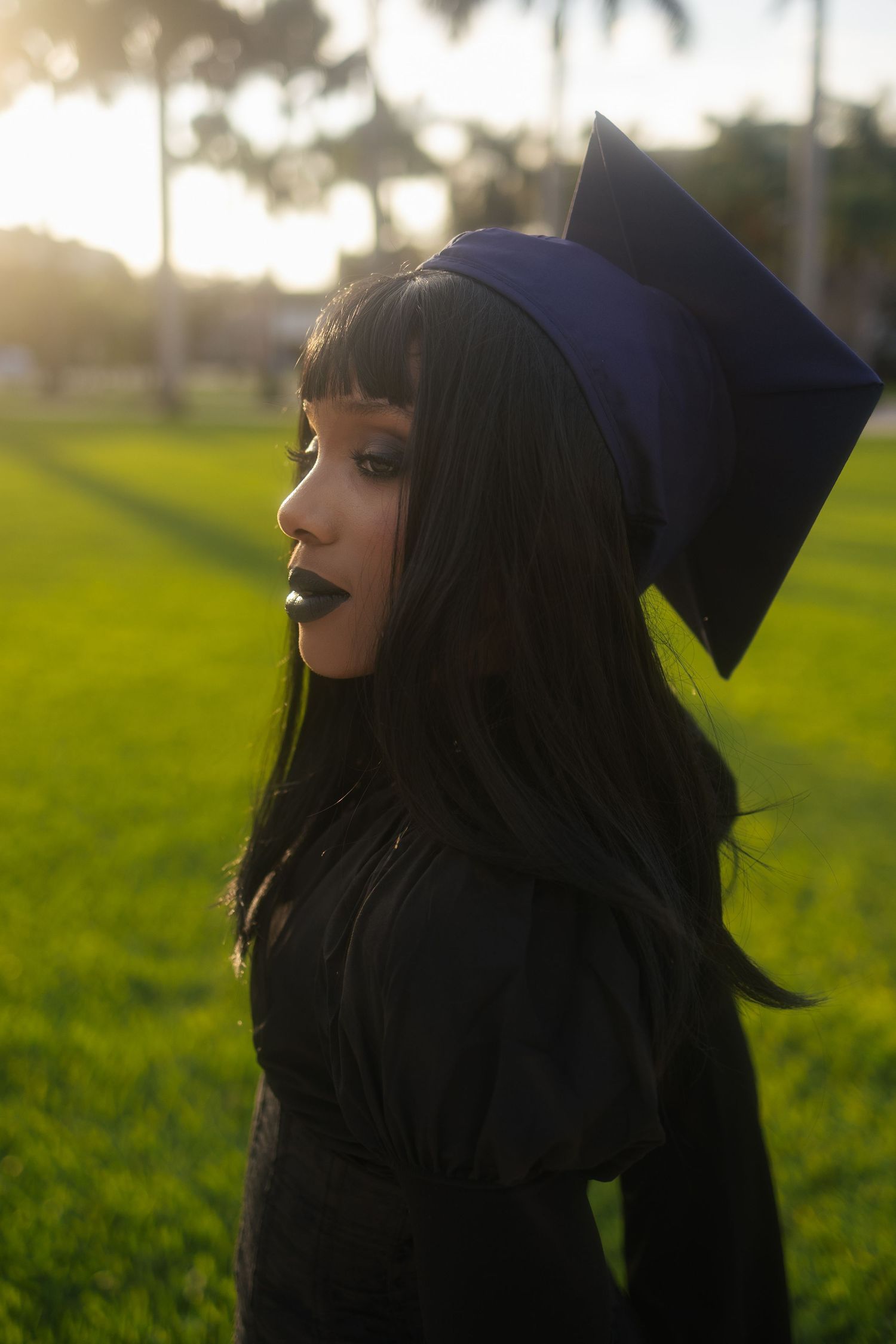 Graduation portrait photographer in Miami and Fort Lauderdale — cinematic senior photos for FIU, UM, FAU, and NSU students.