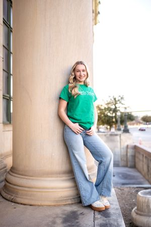 College Tee Senior Fort Worth Photographer