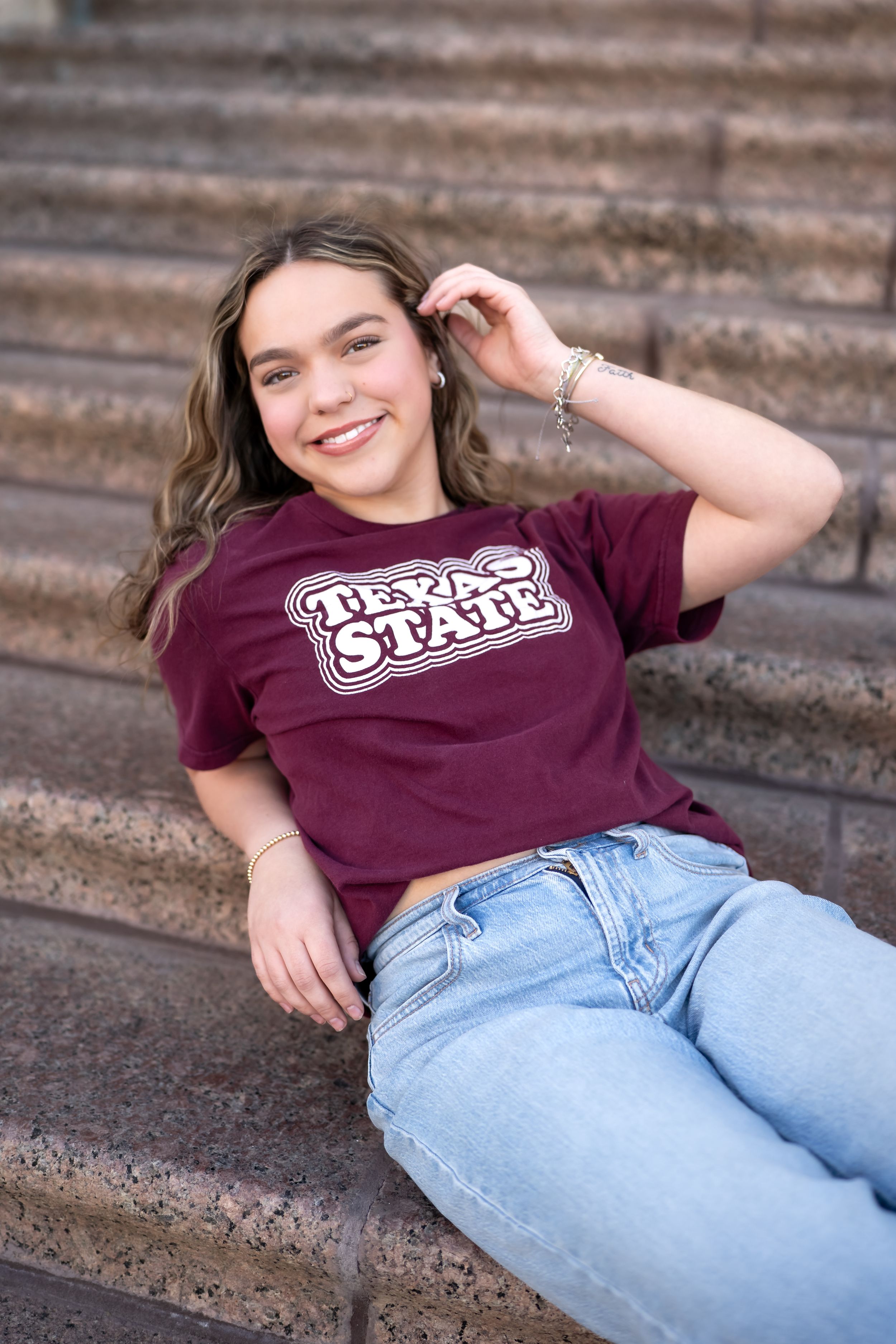 College Tee Senior Fort Worth Photographer