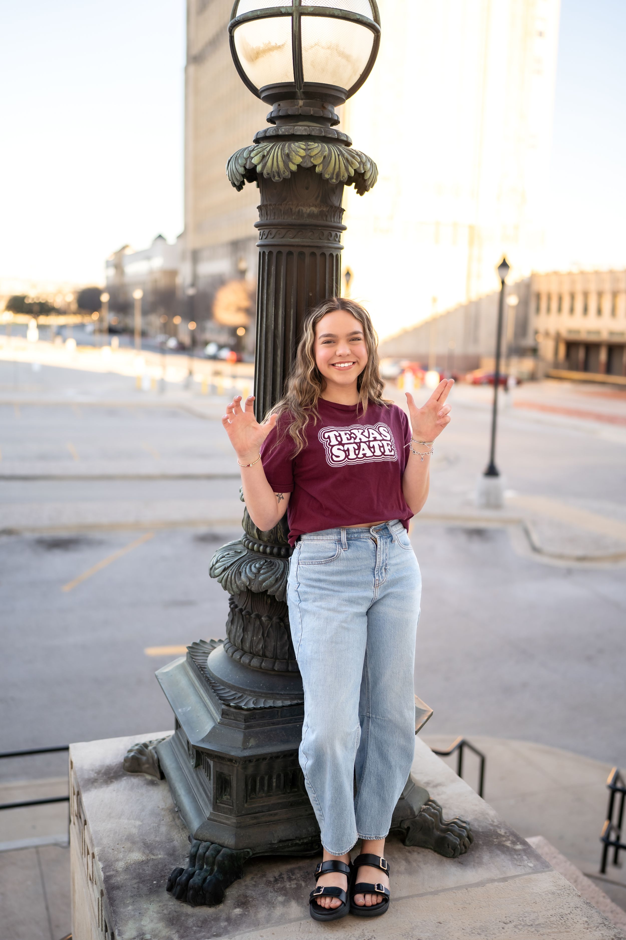 College Tee Senior Fort Worth Photographer