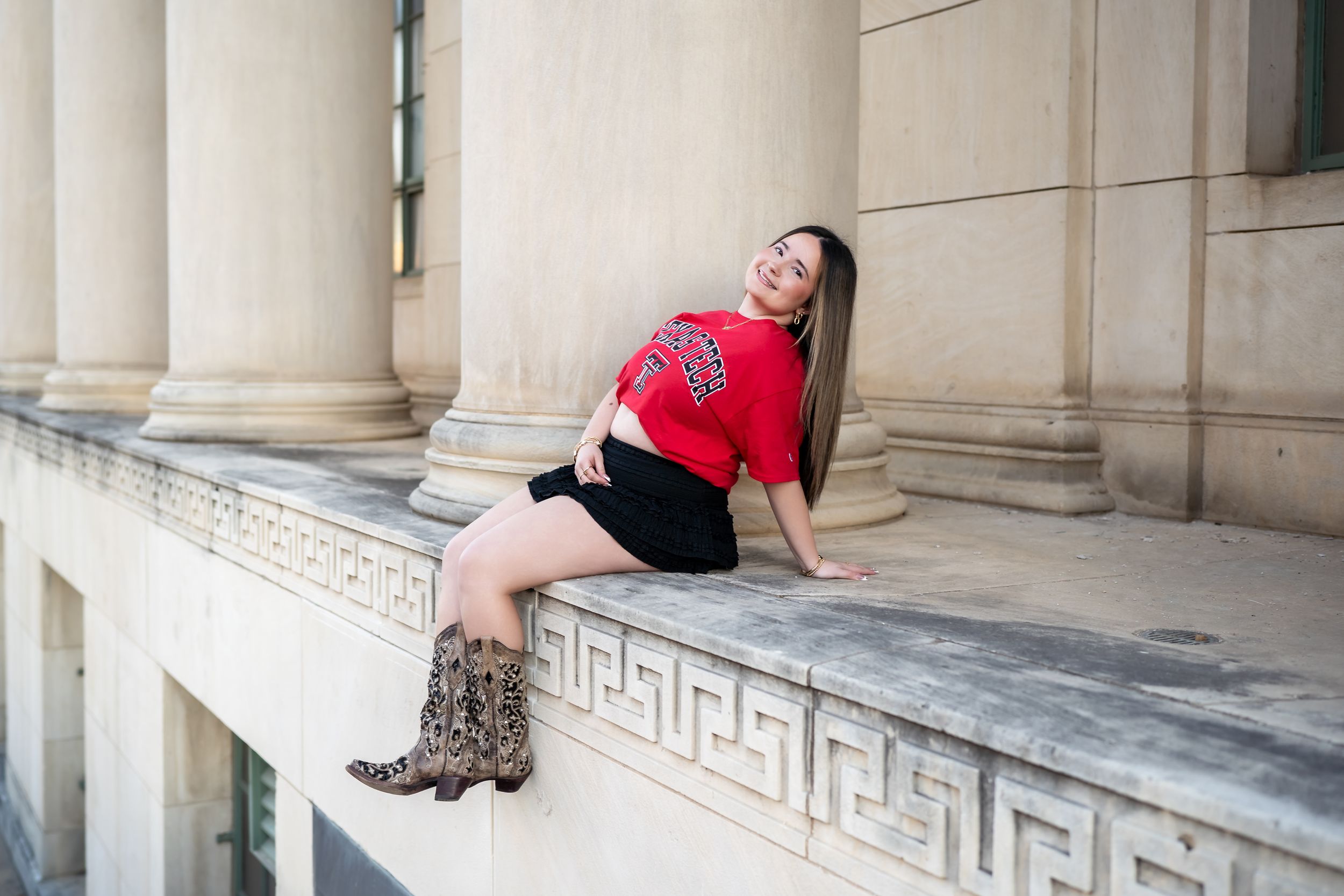 College Tee Senior Fort Worth Photographer