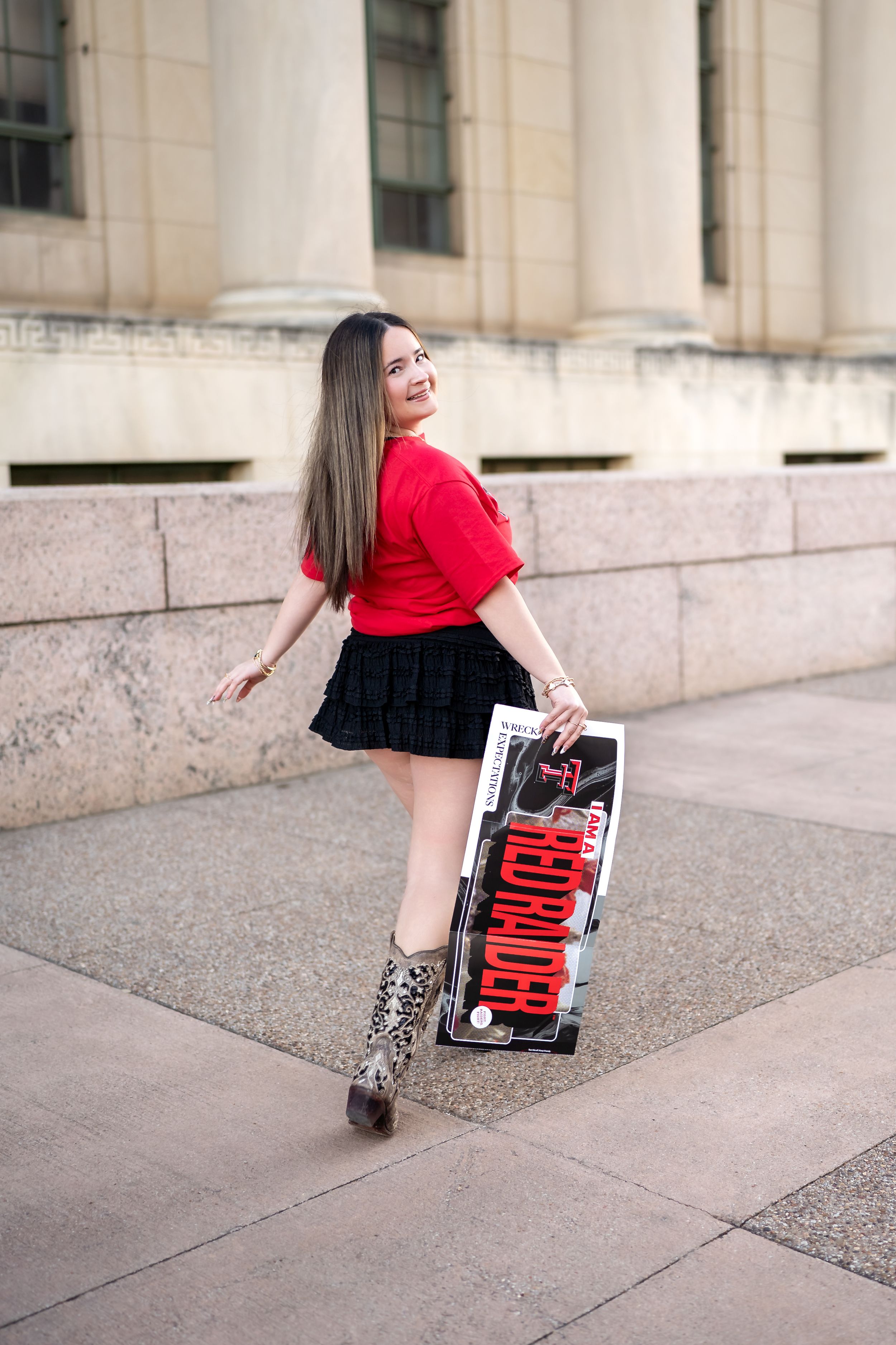 College Tee Senior Fort Worth Photographer