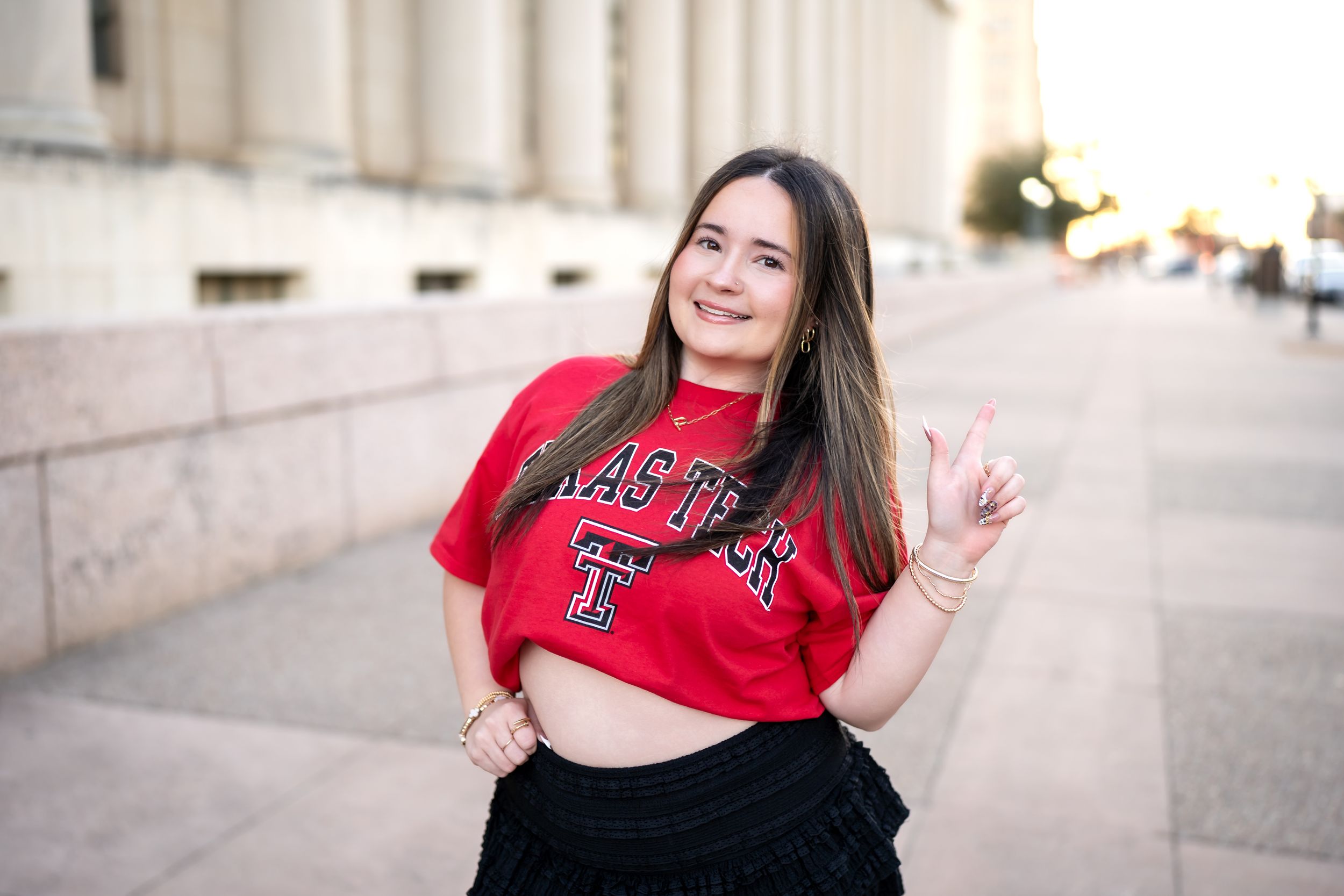 College Tee Senior Fort Worth Photographer