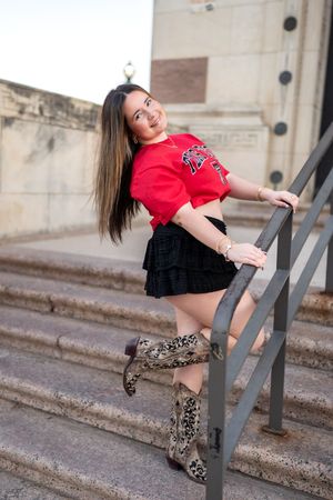 College Tee Senior Fort Worth Photographer