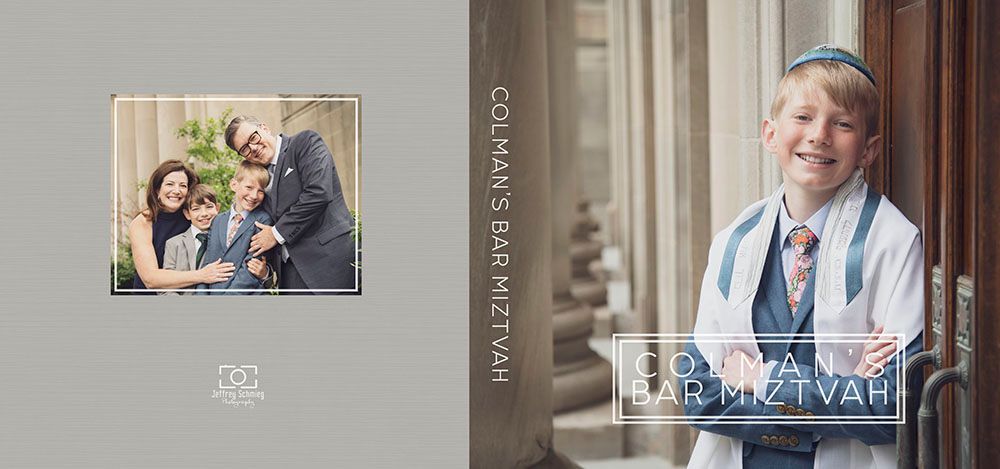 A collage of professional portraits showing a student in formal attire against a classic architectural backdrop.