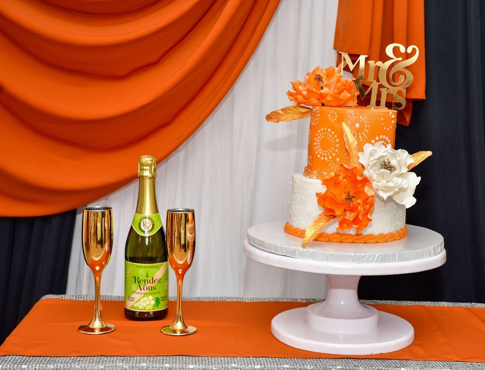 Wedding Cake and Champagne
