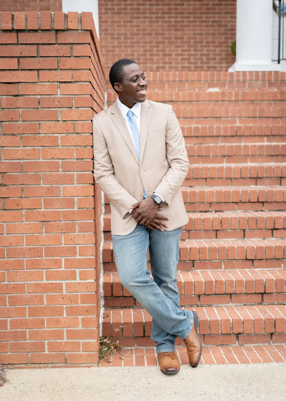 Portrait of the groom; wedding ceremony; Small wedding photographer, Middle GA; Creative Precision Photography