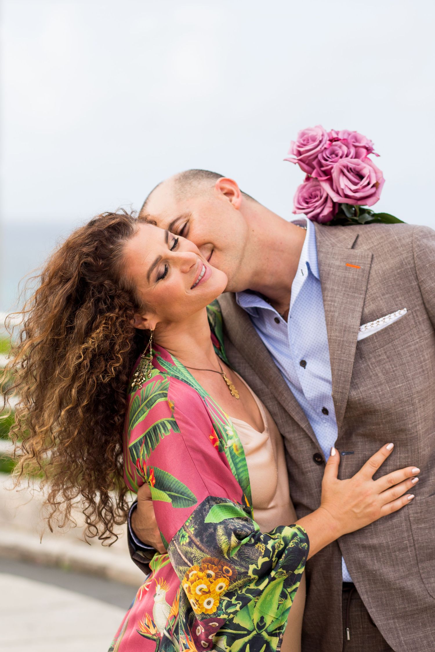 Surprise wedding. Bride and groom. El Morro. Old San Juan, Puerto Rico.