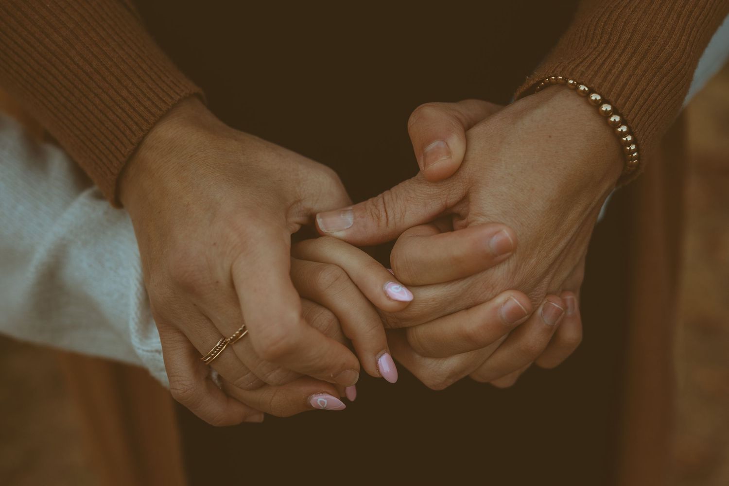 family session holding hands detail close up