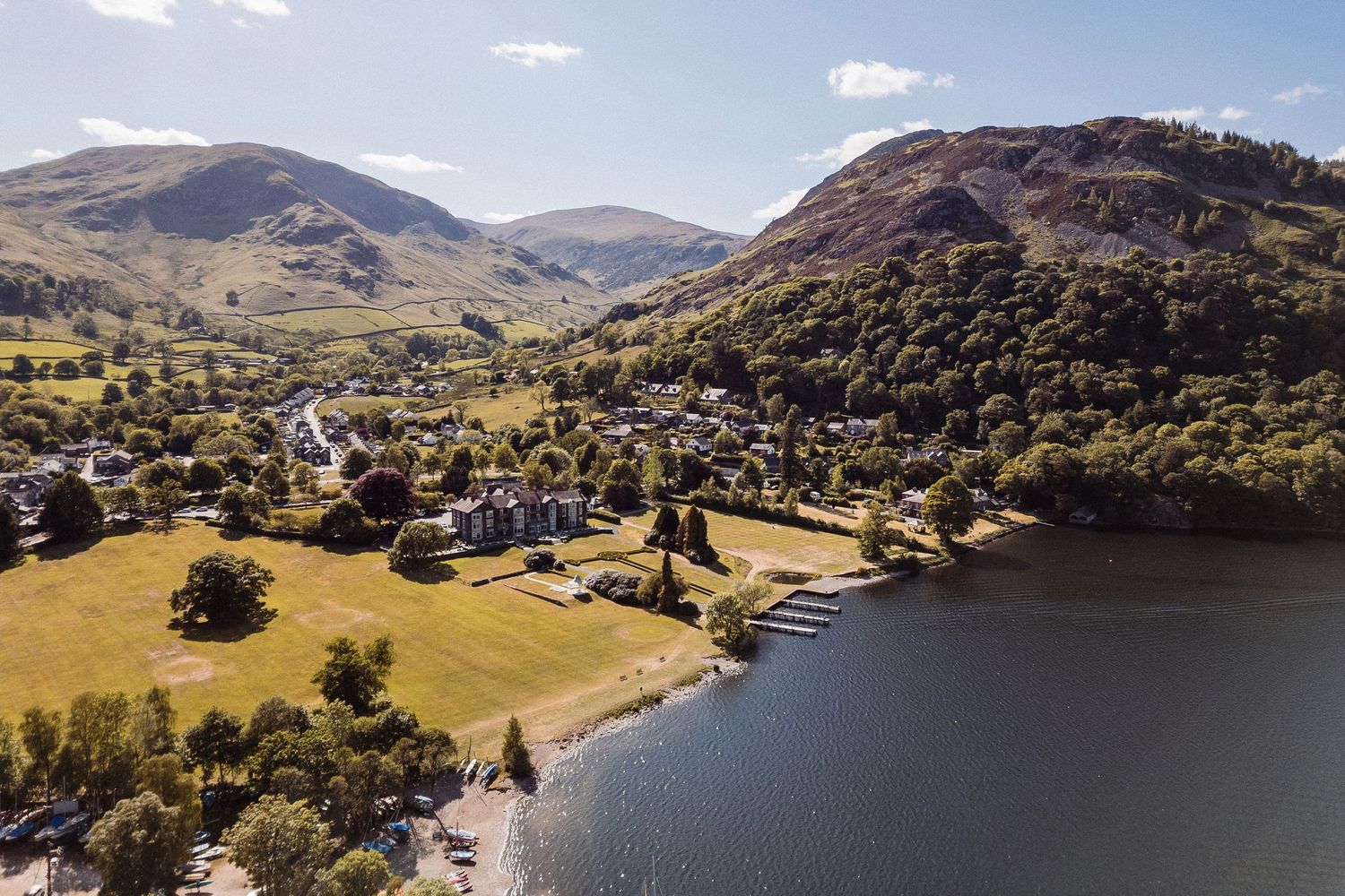 Lake District wedding venue surrounded by countryside views