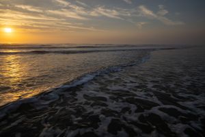 beach at St. Augustine at sunset