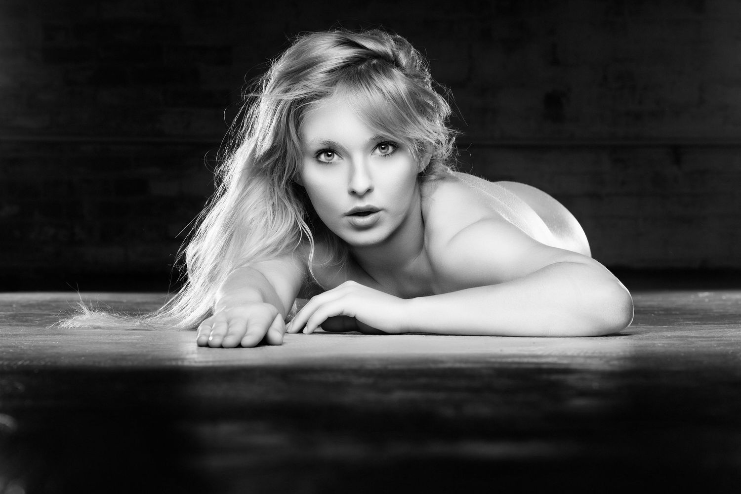 David G Holt Photography - Artistic black and white portraits with dramatic low lighting creating mysterious atmosphere.