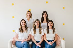 team business photo session at Denver Colorado location for physical therapy team