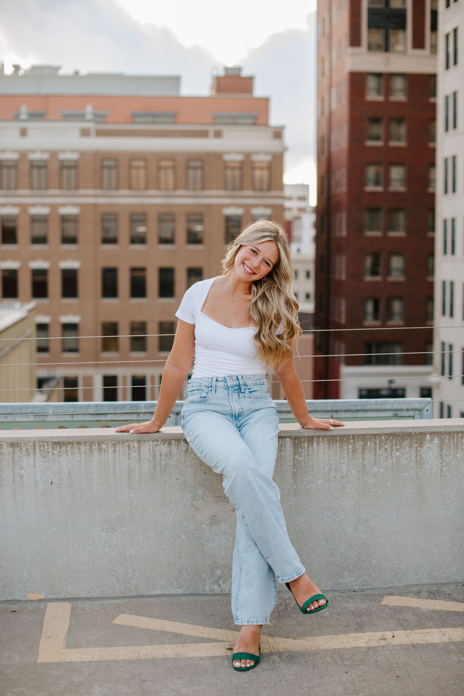 Senior pictures in downtown Wichita Kansas by Photographer Jessica Nadine Photography