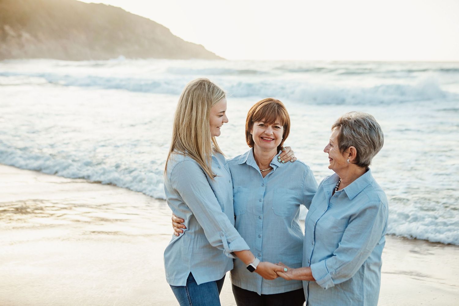 Sunrise family photo session on the beach in Herold's Bay