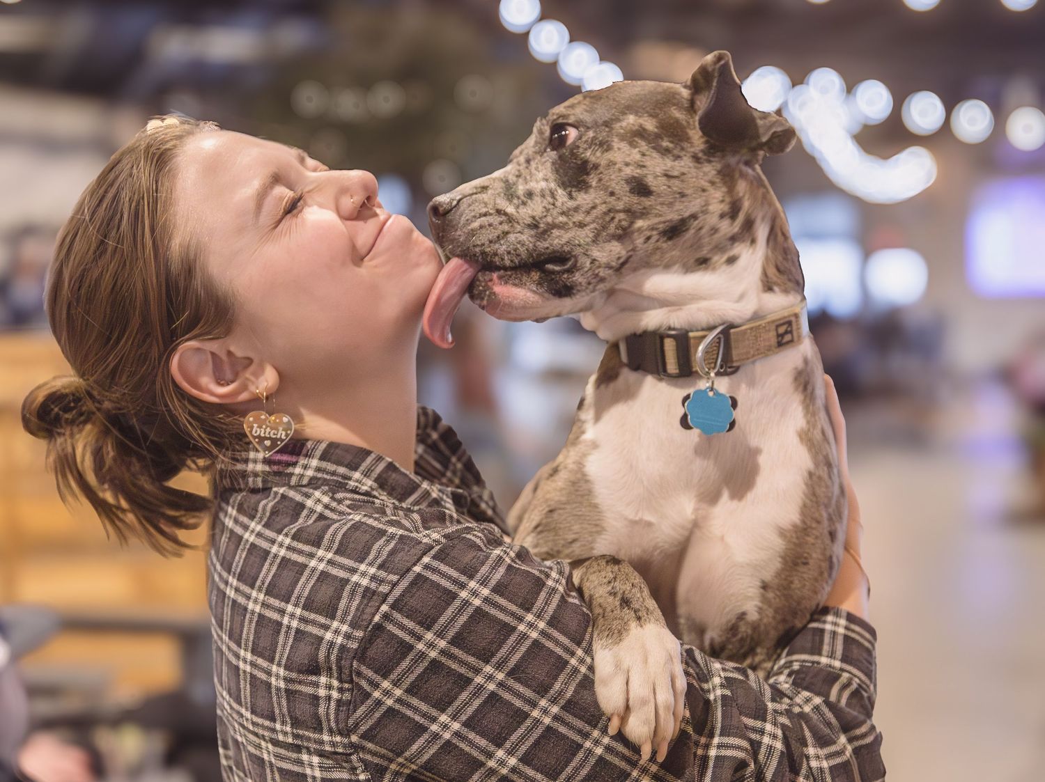 Pittie with his mom