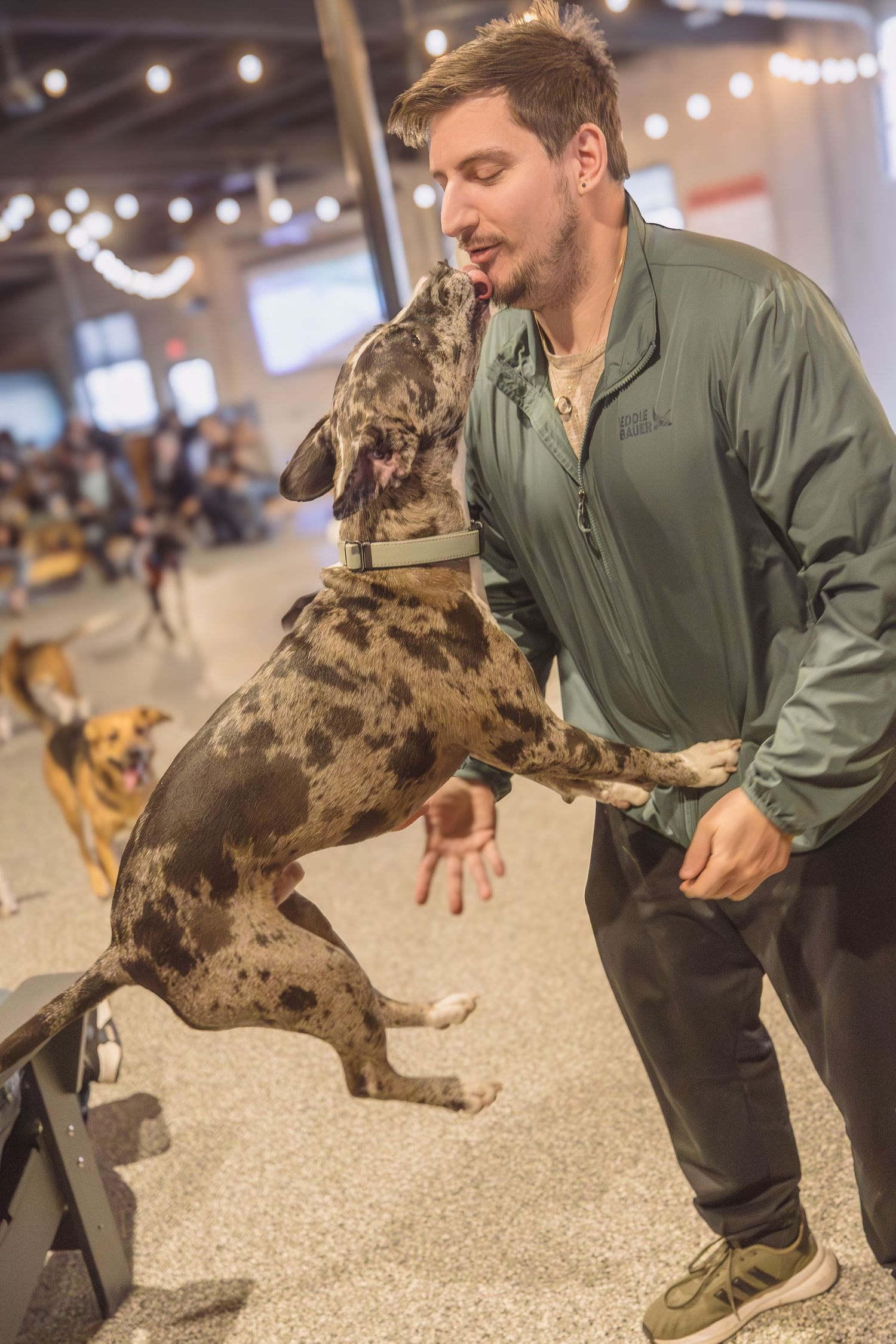 Pittie with his dad