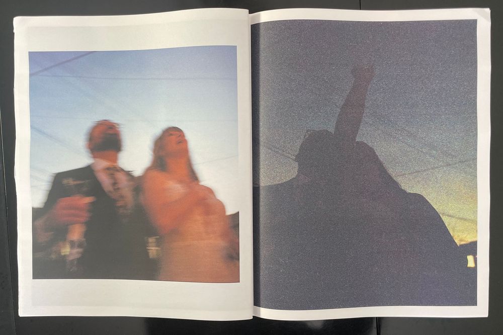 35mm and medium format film wedding photos in printed wedding zine