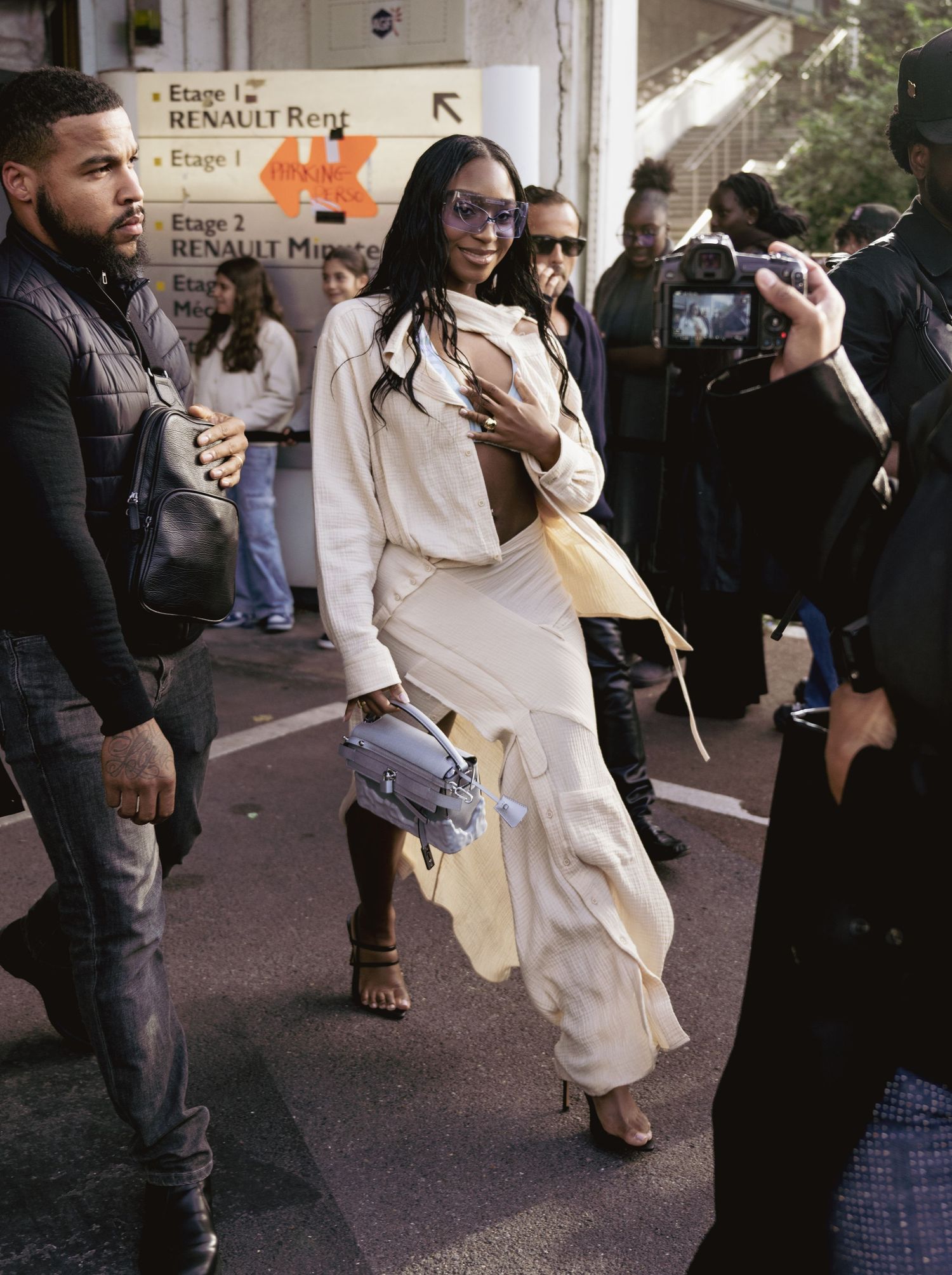Normani leaving the Ottolinger Paris Fashion Week show in 2024.