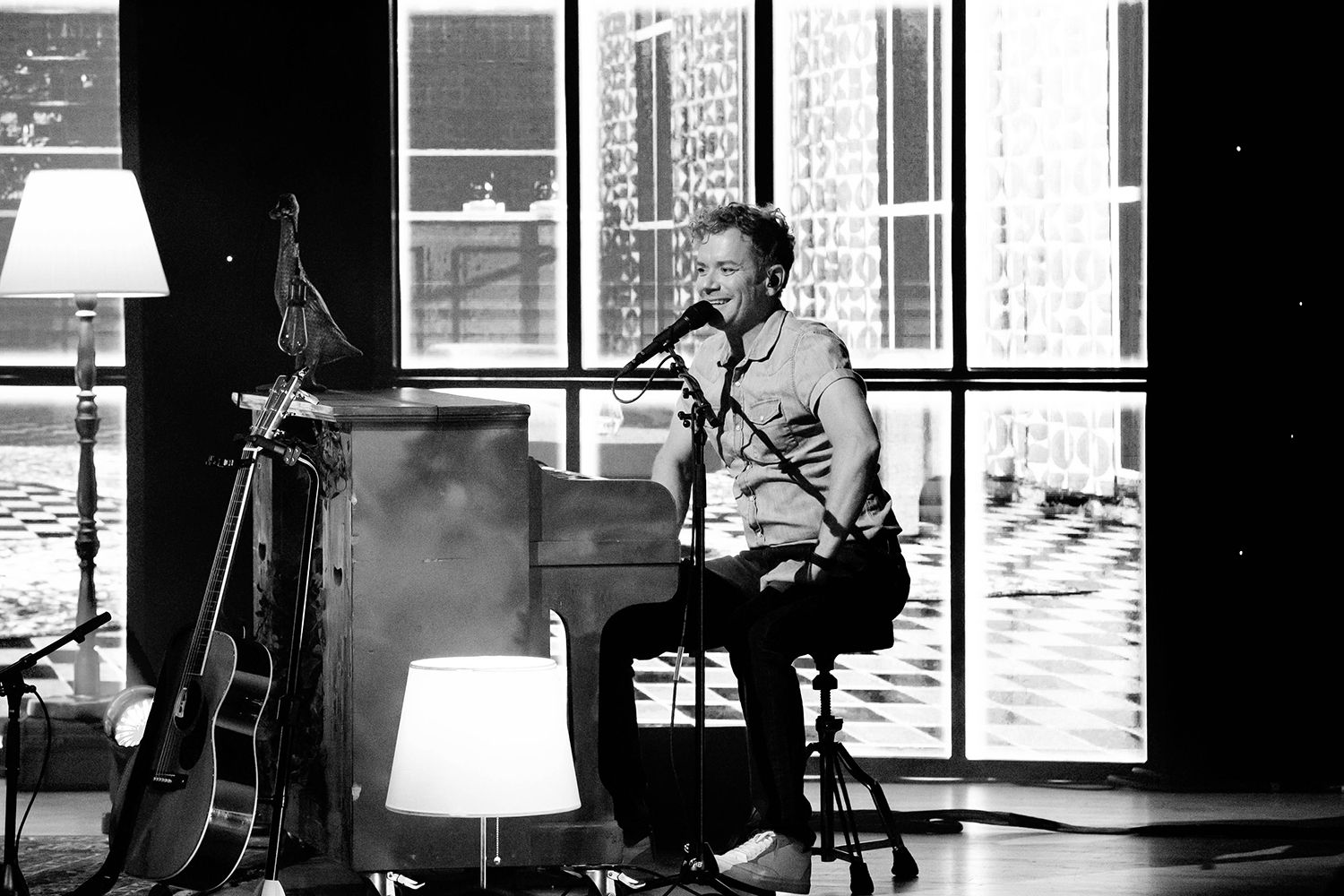 Peter Johansson, Bruno Mitsogiannis, Matilda Grün och Petra Wahlgren unplugged 2.0 i Växjö konserthus. Footgraf Rebecca Nordin.