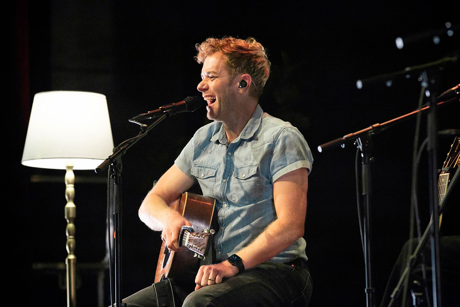 Peter Johansson, Bruno Mitsogiannis, Matilda Grün och Petra Wahlgren unplugged 2.0 i Växjö konserthus. Footgraf Rebecca Nordin.