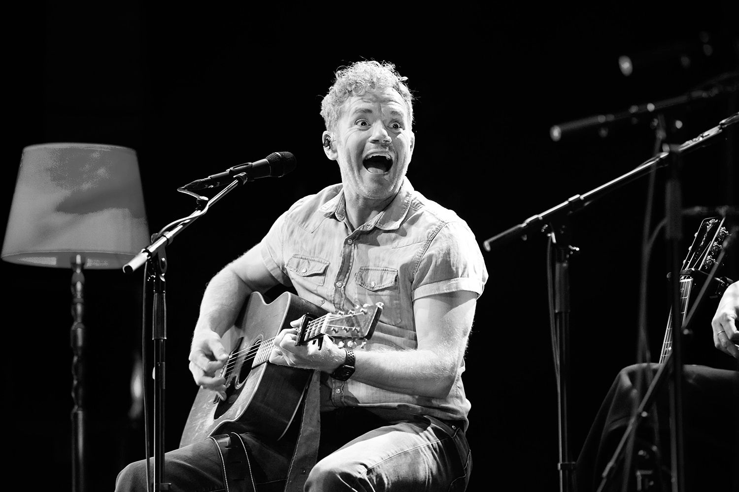 Peter Johansson, Bruno Mitsogiannis, Matilda Grün och Petra Wahlgren unplugged 2.0 i Växjö konserthus. Footgraf Rebecca Nordin.
