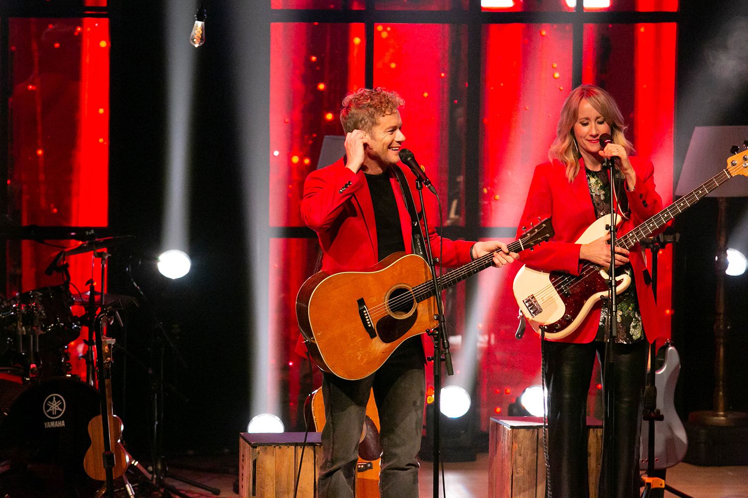 Peter Johansson, Bruno Mitsogiannis, Matilda Grün och Petra Wahlgren unplugged 2.0 i Vixjö konserthus. Footgraf Rebecca Nordin.
