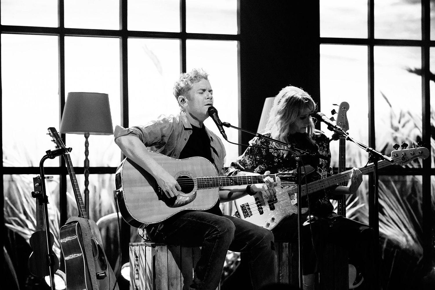 Peter Johansson, Bruno Mitsogiannis, Matilda Grün och Petra Wahlgren unplugged 2.0 i Vixjö konserthus. Footgraf Rebecca Nordin.