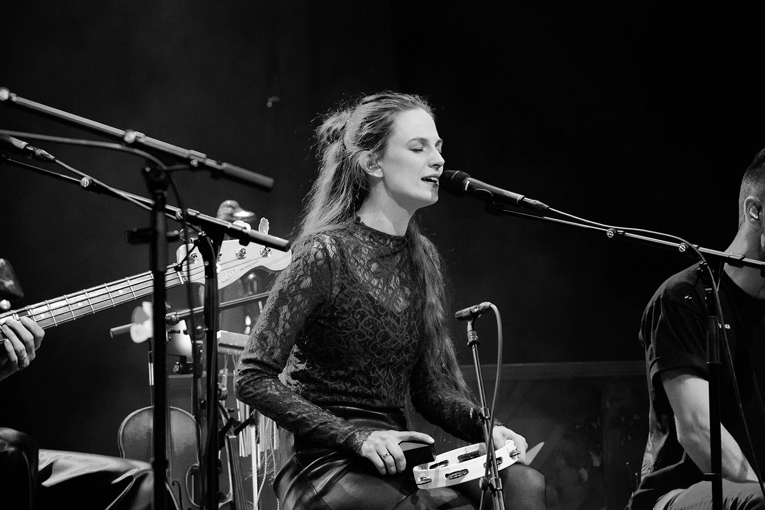 Peter Johansson, Bruno Mitsogiannis, Matilda Grün och Petra Wahlgren unplugged 2.0 i Vixjö konserthus. Footgraf Rebecca Nordin.