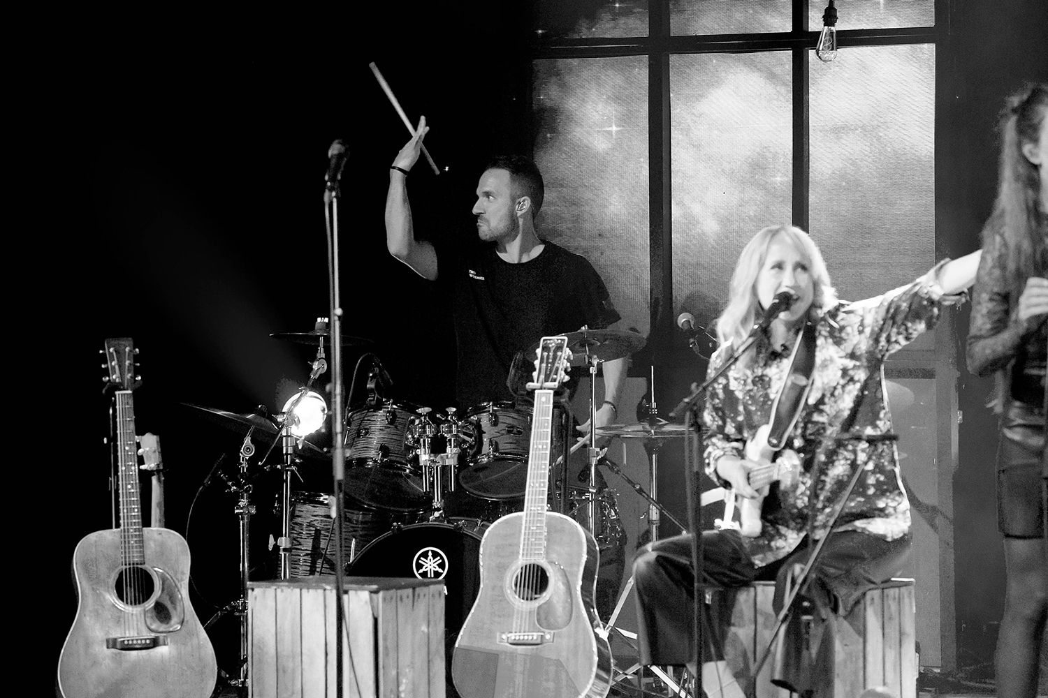 Peter Johansson, Bruno Mitsogiannis, Matilda Grün och Petra Wahlgren unplugged 2.0 i Vixjö konserthus. Footgraf Rebecca Nordin.