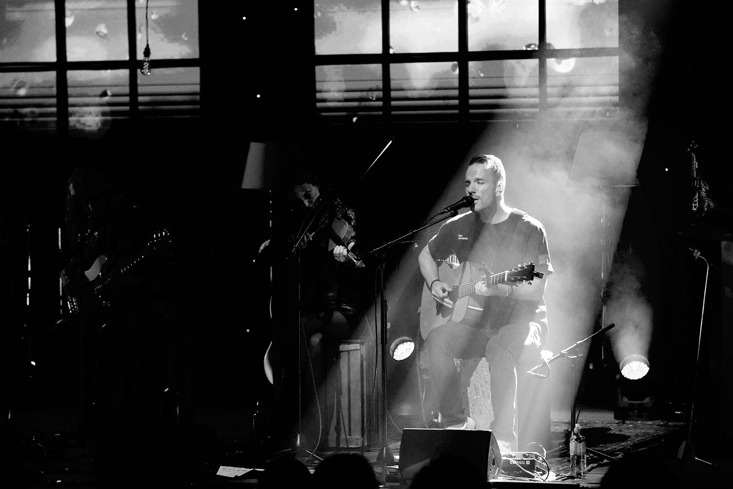 Peter Johansson, Bruno Mitsogiannis, Matilda Grün och Petra Wahlgren unplugged 2.0 i Vixjö konserthus. Footgraf Rebecca Nordin.