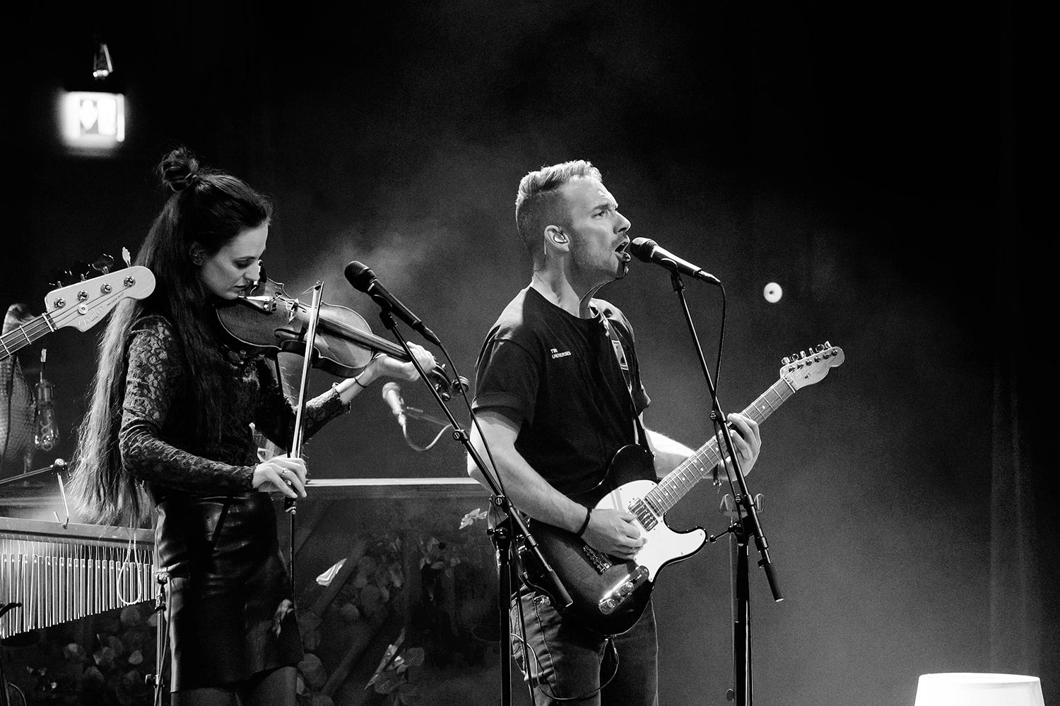 Peter Johansson, Bruno Mitsogiannis, Matilda Grün och Petra Wahlgren unplugged 2.0 i Vixjö konserthus. Footgraf Rebecca Nordin.