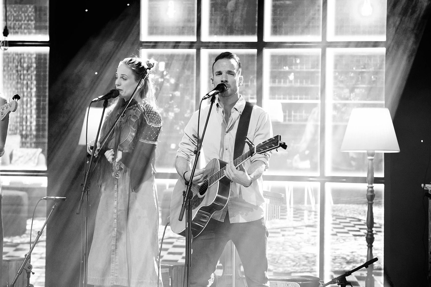 Peter Johansson, Bruno Mitsogiannis, Matilda Grün och Petra Wahlgren unplugged 2.0 i Växjö konserthus. Footgraf Rebecca Nordin.