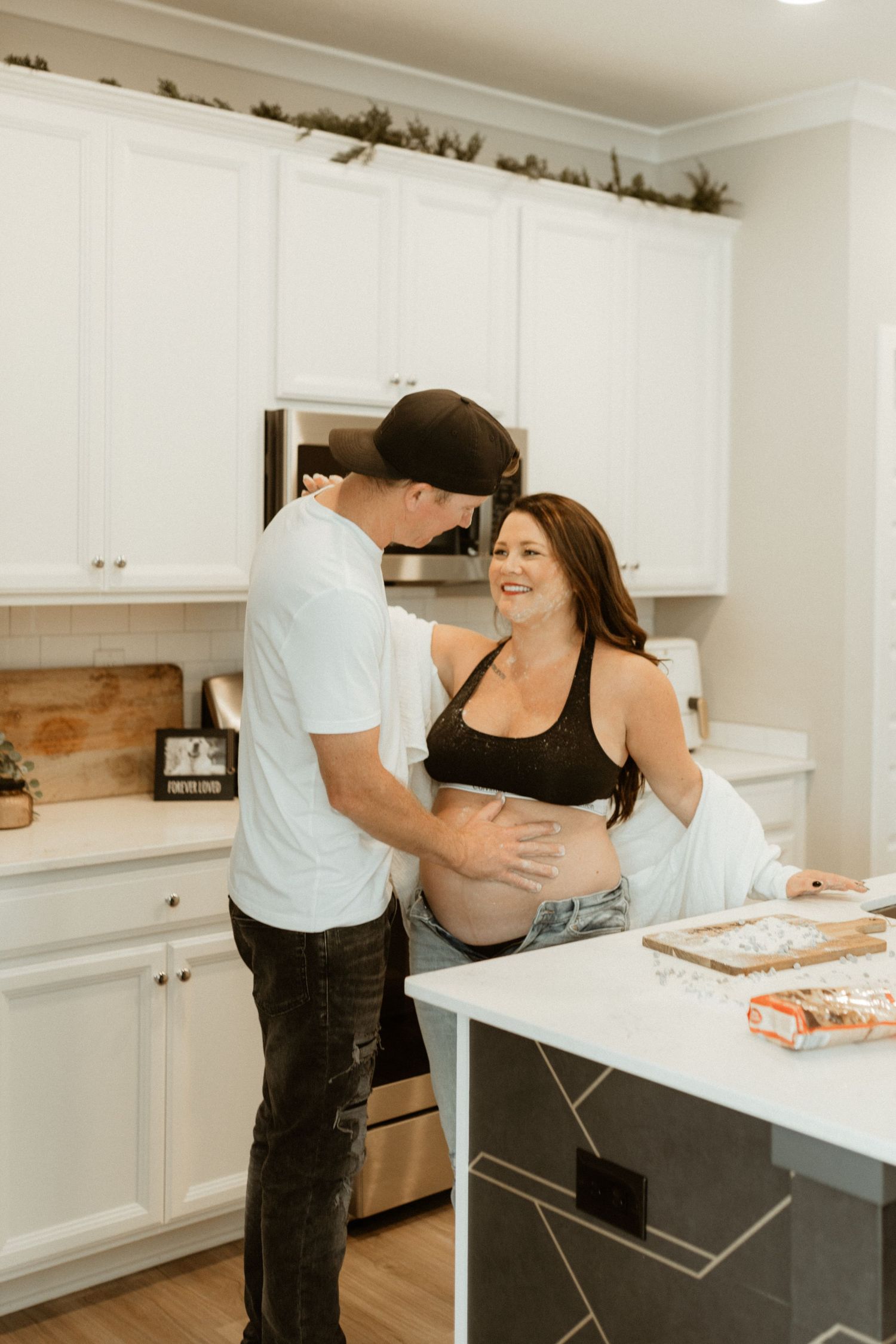 Fun half-way maternity photoshoot in Marion indiana