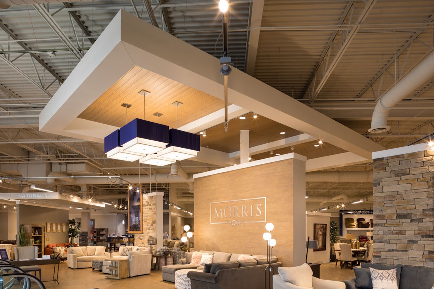Photo inside of the Morris Home Furnishings store in Columbus Ohio by Cincinnati photographer Studio 66