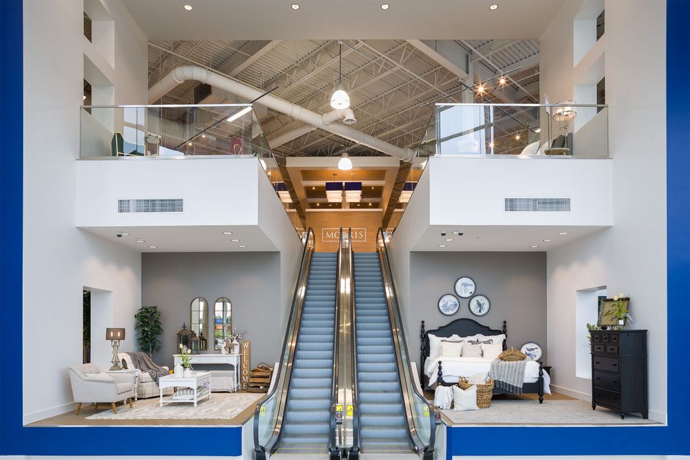 Photo inside of the Morris Home Furnishings store in Columbus Ohio by Cincinnati photographer Studio 66