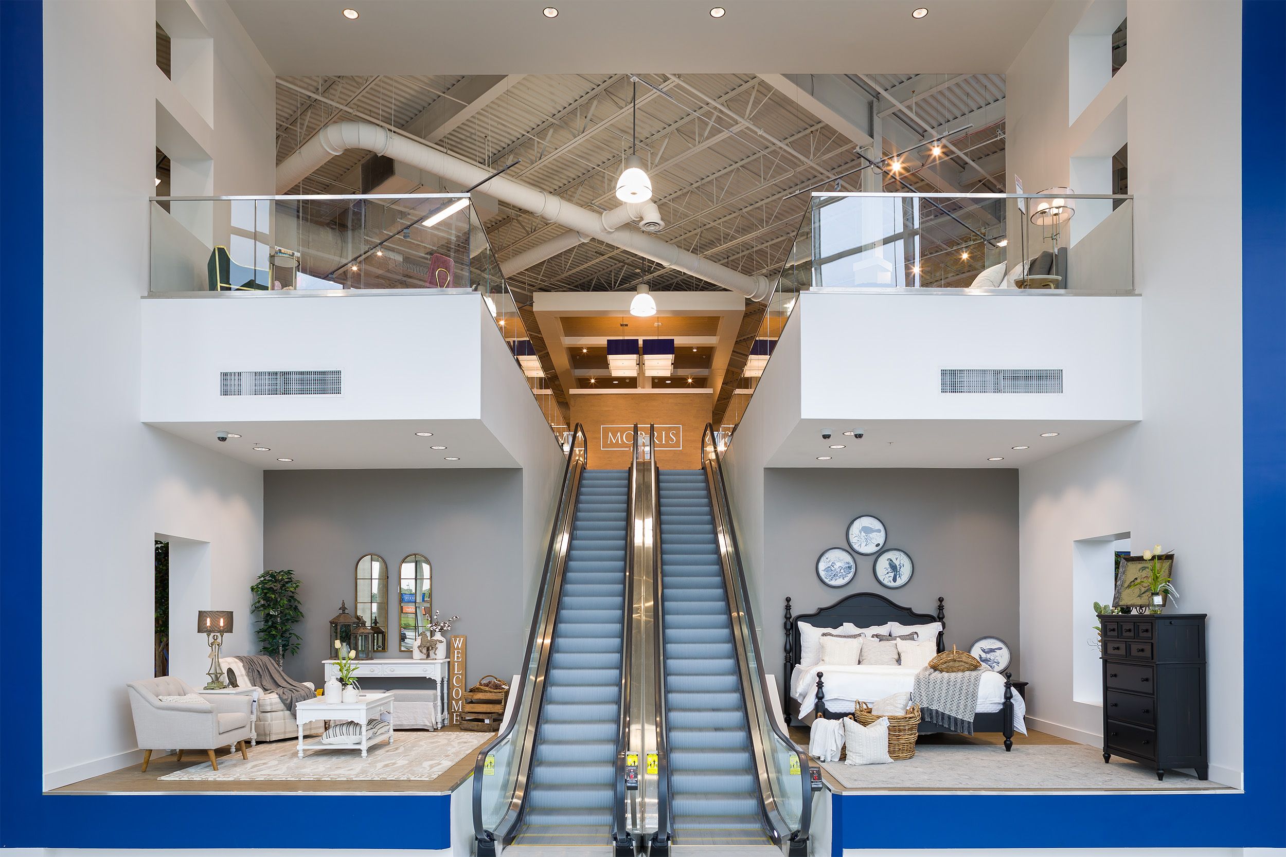 Photo inside of the Morris Home Furnishings store in Columbus Ohio by Cincinnati photographer Studio 66