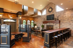 Photo inside of a home community bar and restaurant in Cincinnati Ohio by Cincinnati photographer Studio 66