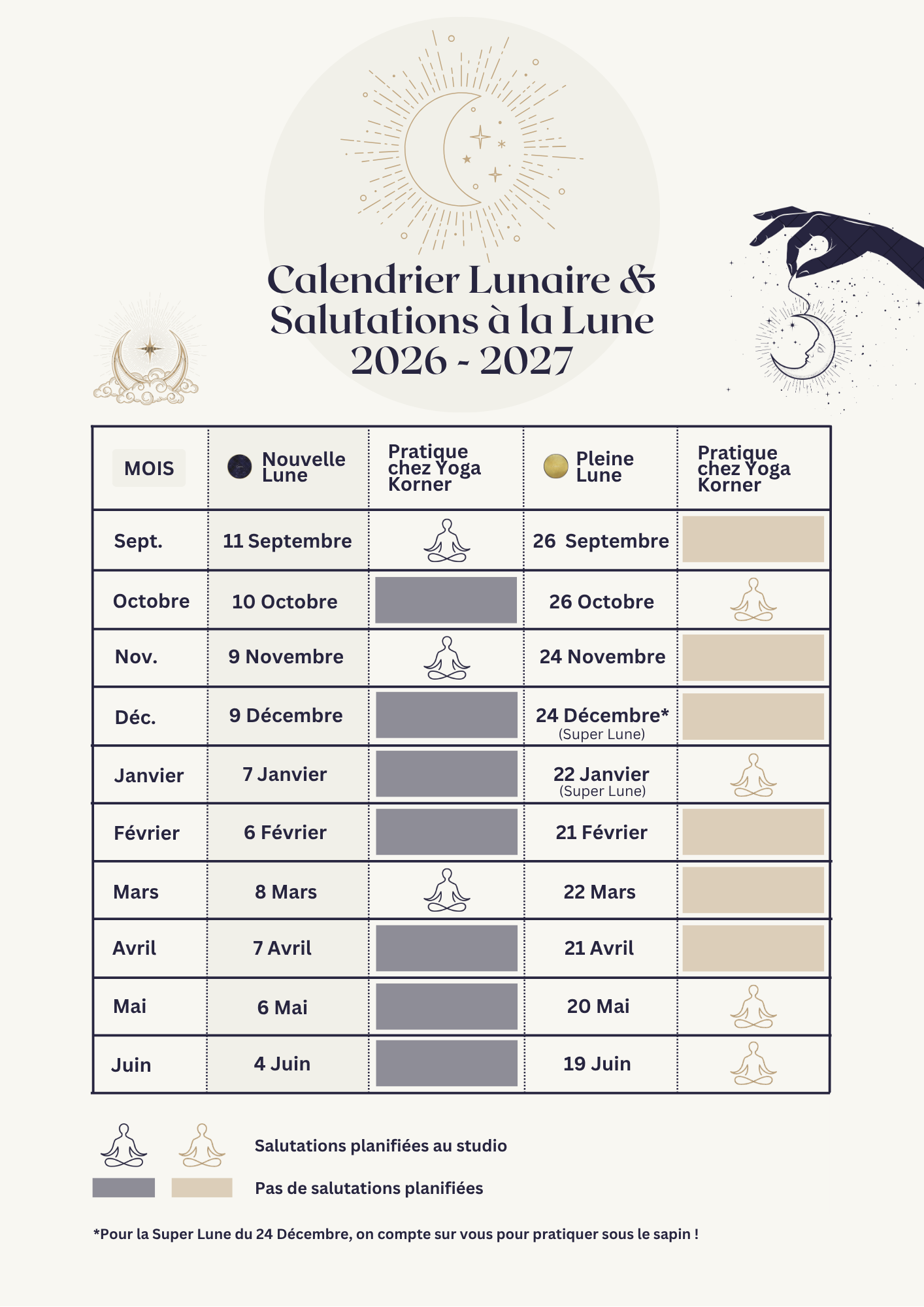 Calendrier lunaire Salutations à la lune_Yoga Korner