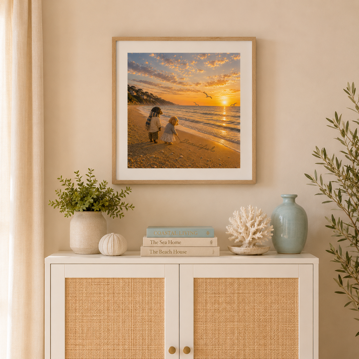 Coastal decor. Inspired By Mark & Poppy. Love Lane Designs.