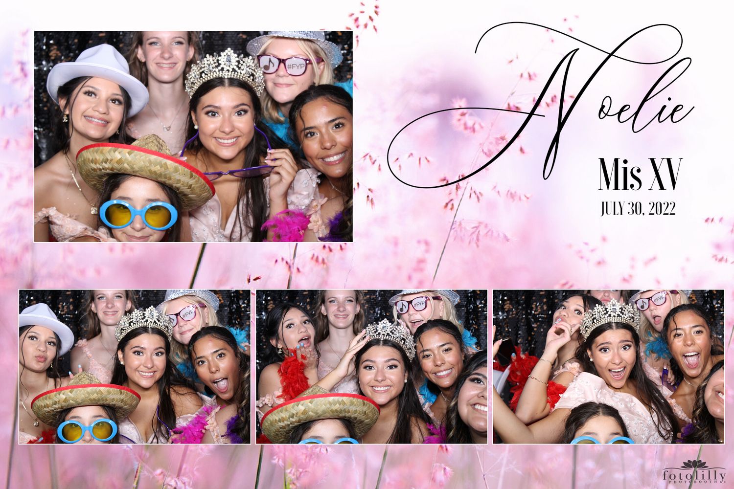 Fort Worth mirror booth rental for Quinceañera events featuring premium photo booth experience with DSLR quality instant photo prints